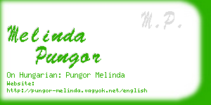 melinda pungor business card